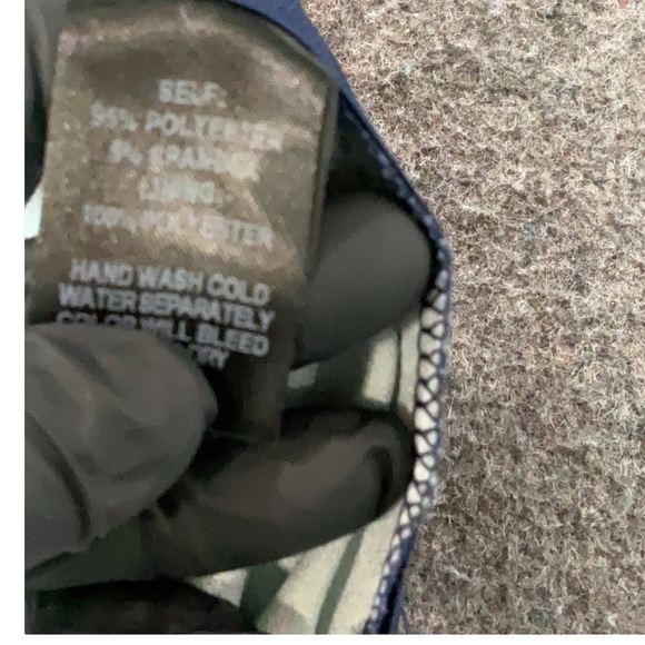 NWT Lulus Rainforest Blooms Navy Blue Print Strapless Midi Jumpsuit - Picture 6 of 6